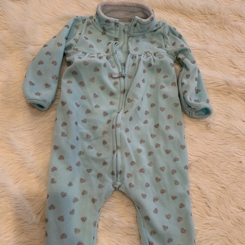 Soft fleece baby onesie